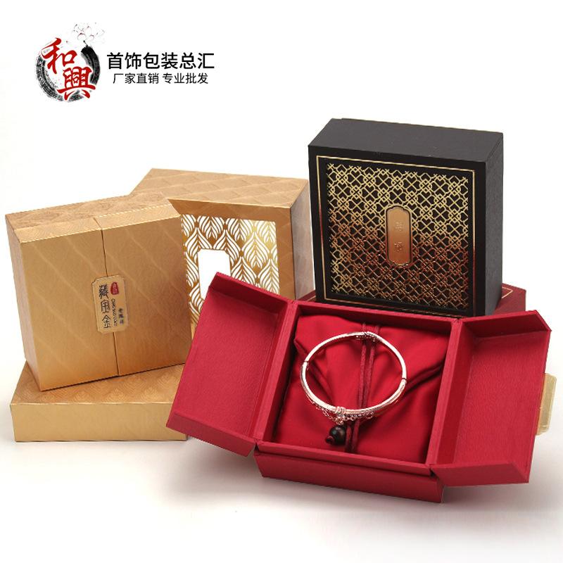 古法金手鐲盒 傳承珠寶與時光的木質(zhì)藝術